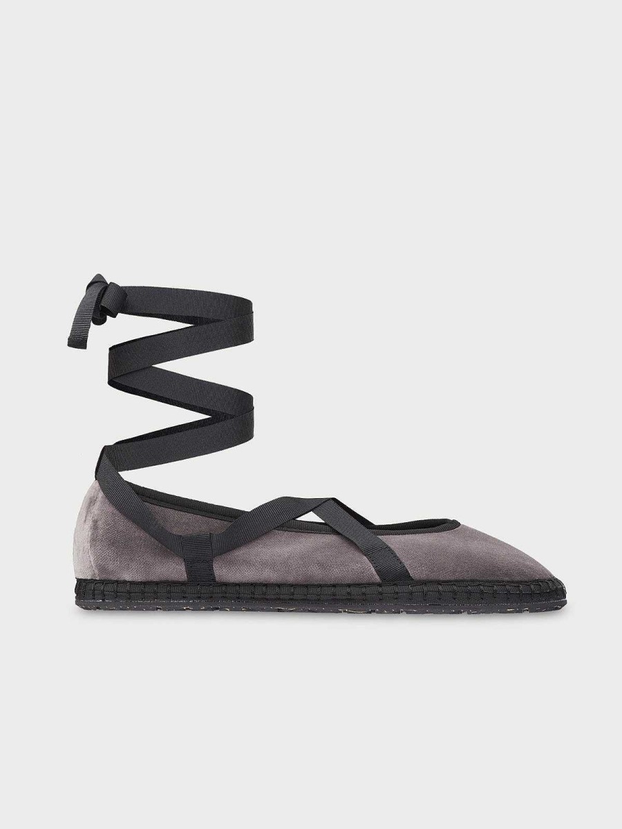 Mujer Flabelus Lazos | Eichiro Velvet Ribbon Grey