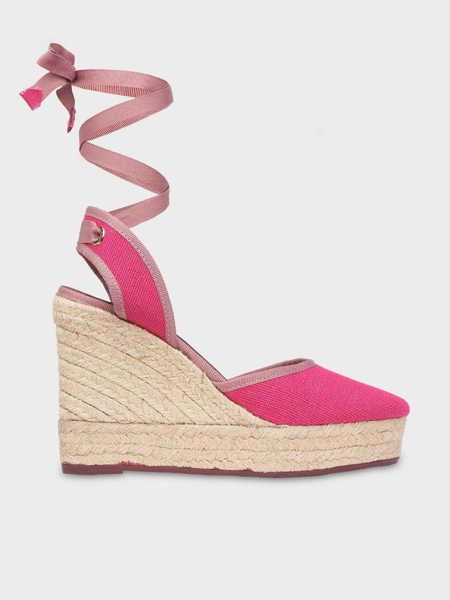 Mujer Flabelus Tacones | Fiesta Espadrilles Strawberry