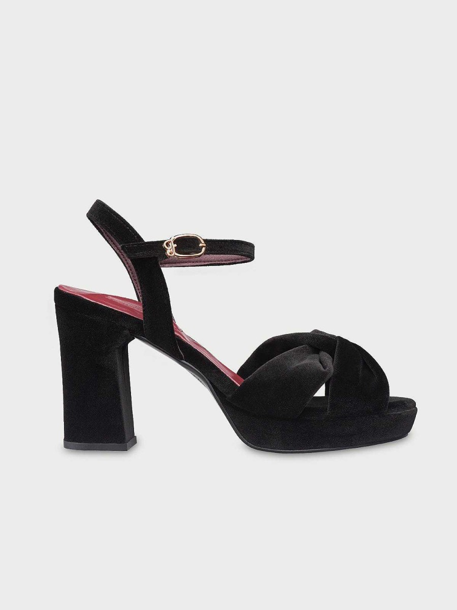 Mujer Flabelus Tacones | Mushu Sandal Black