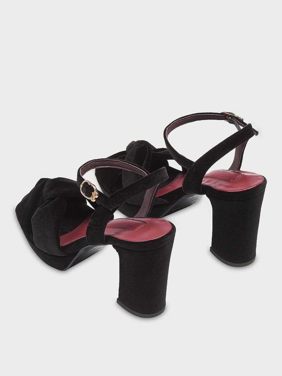 Mujer Flabelus Tacones | Mushu Sandal Black