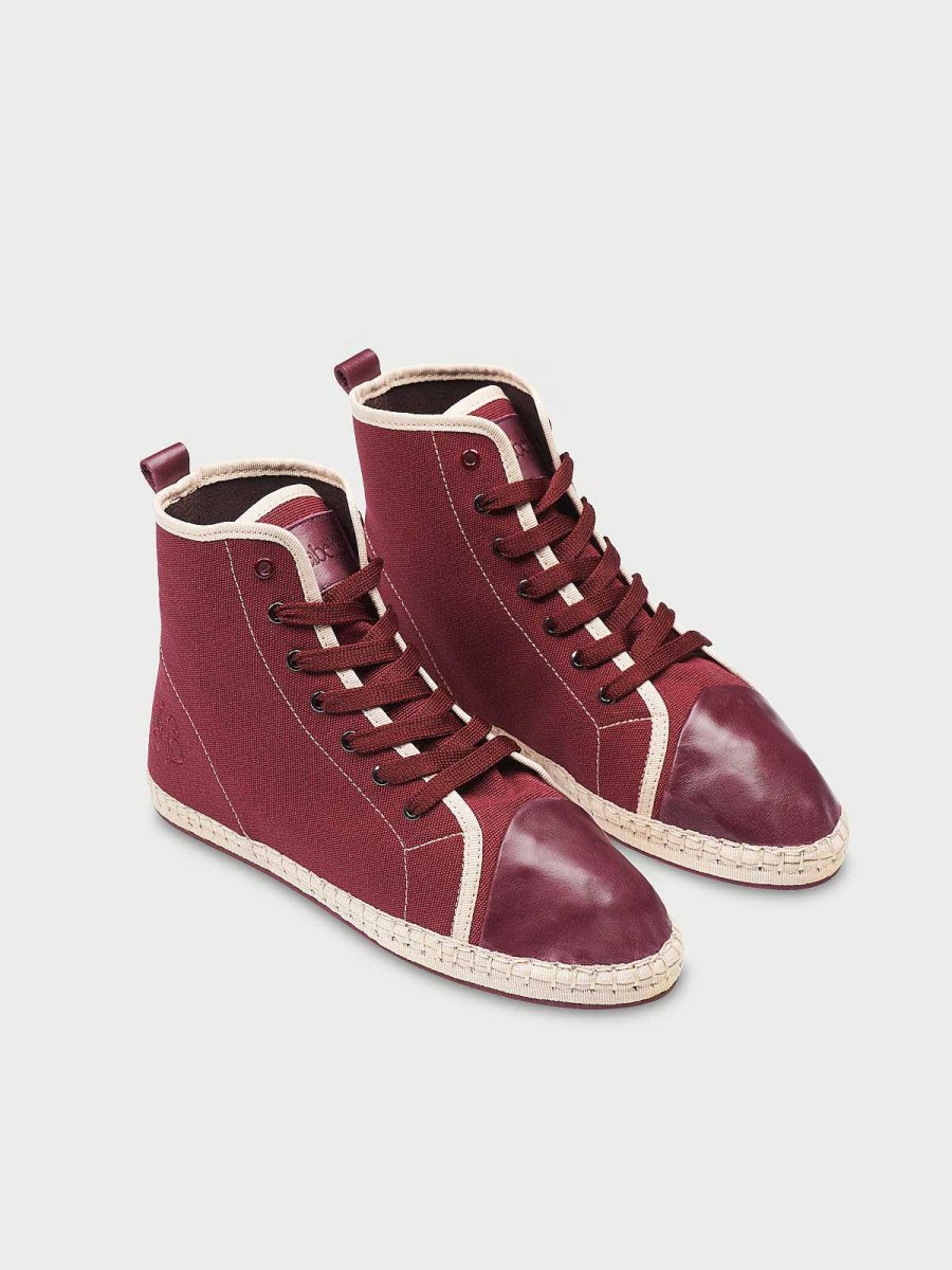 Mujer Flabelus Sneakers | The Old Sport Burgundy