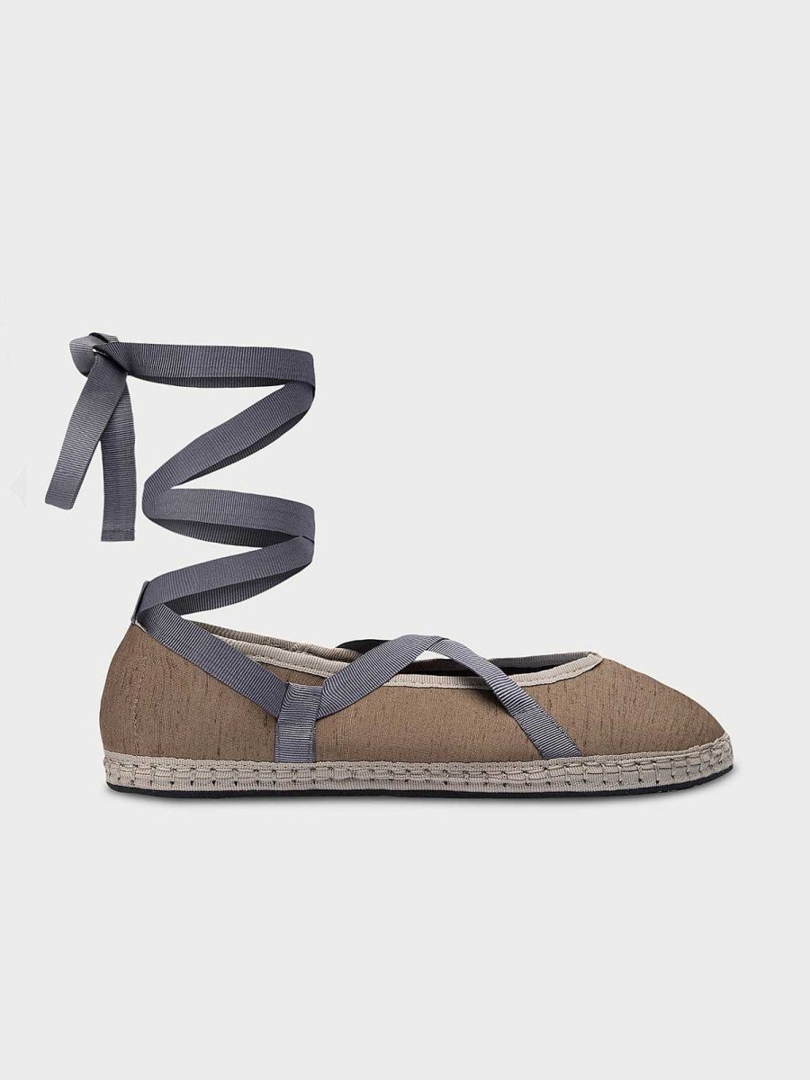 Mujer Flabelus Lazos | Eichiro Silk Ribbon Grey