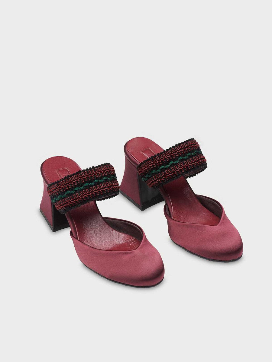 Mujer Flabelus Tacones | Foxtrot Burgundy