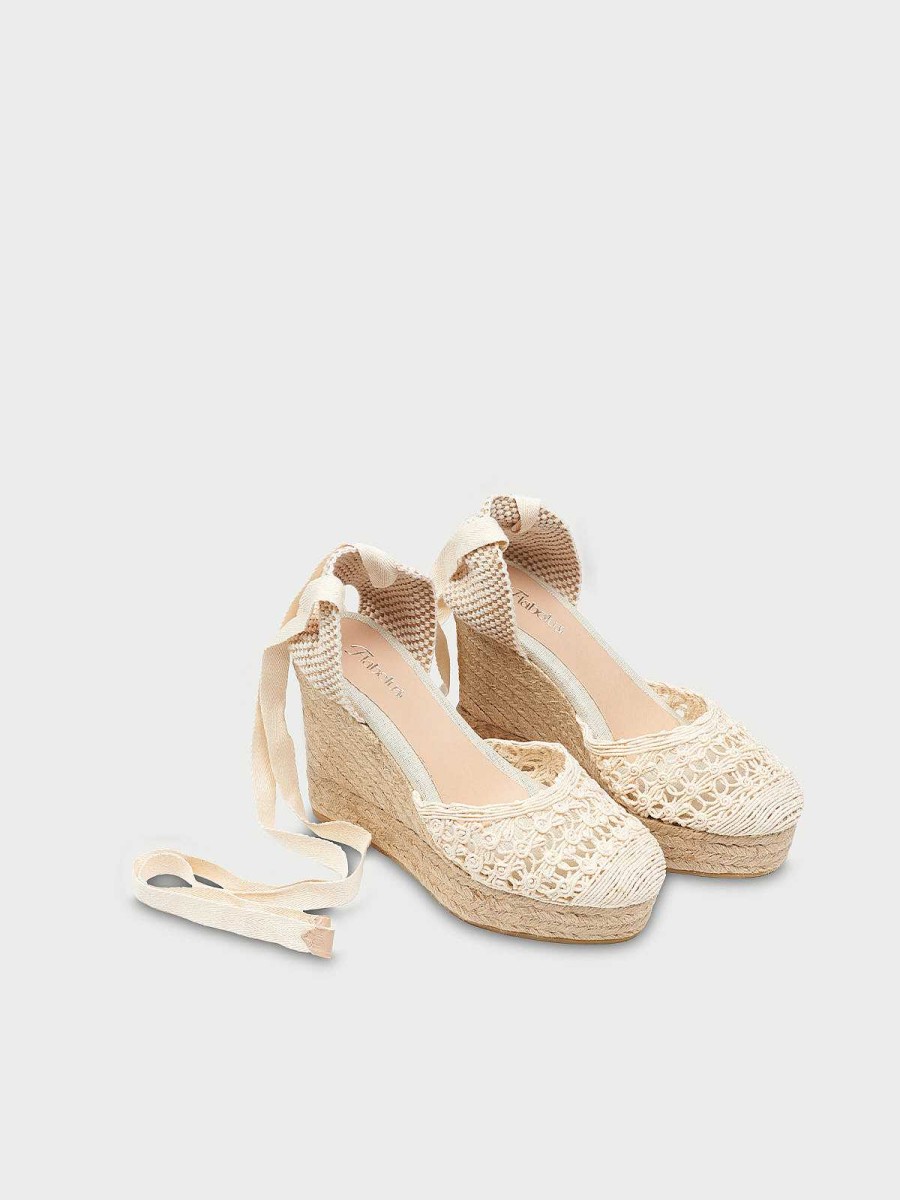 Mujer Flabelus Tacones | Fiesta Espadrilles Off White