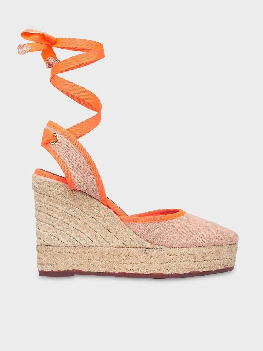 Mujer Flabelus Tacones | Fiesta Espadrilles Nude