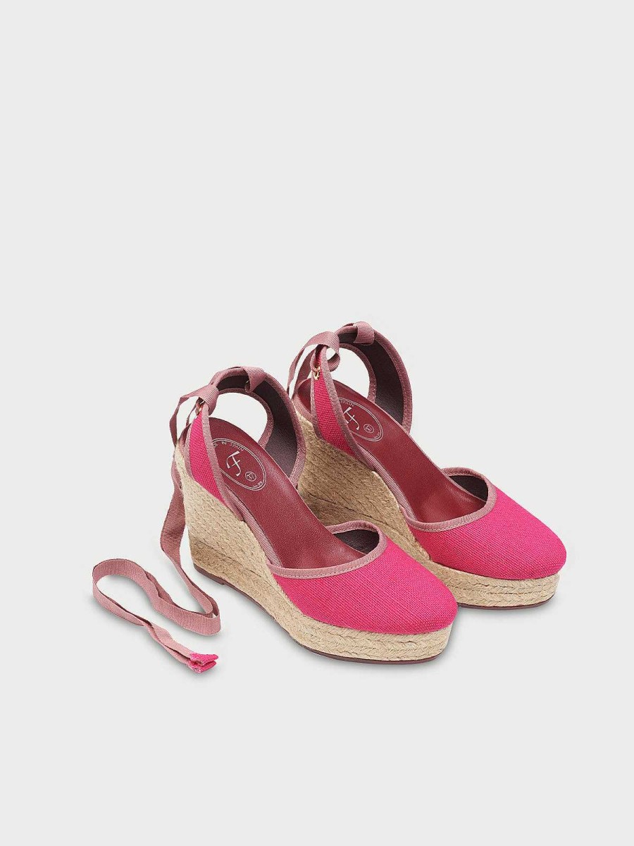 Mujer Flabelus Tacones | Fiesta Espadrilles Strawberry